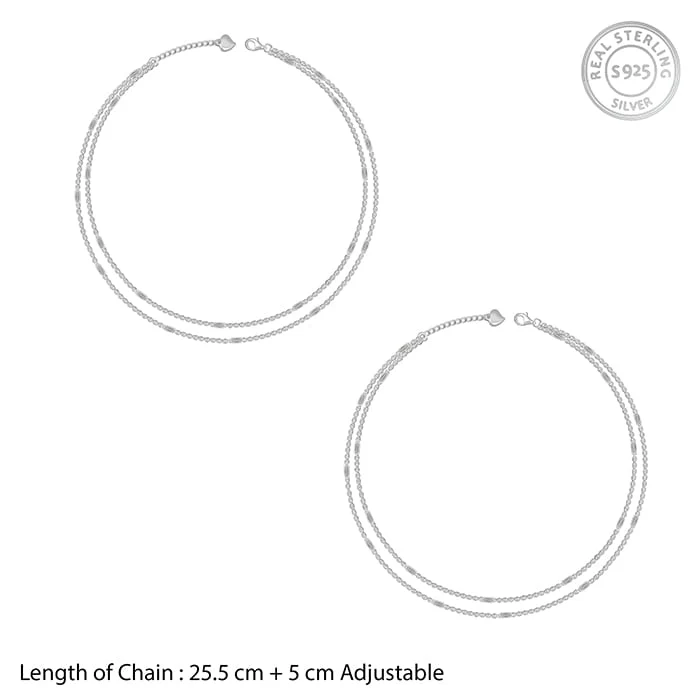 Silver Fantastic Shine Anklet - Image 4