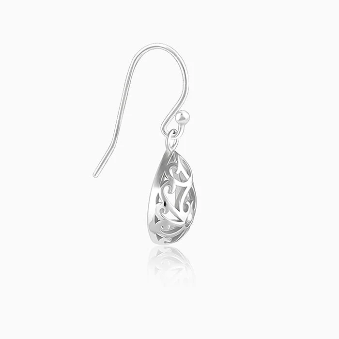 Silver Filigree Earrings - Image 4