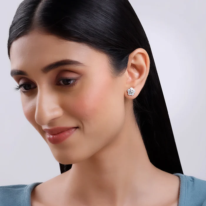 Silver Flora Fiesta Earrings - Image 3