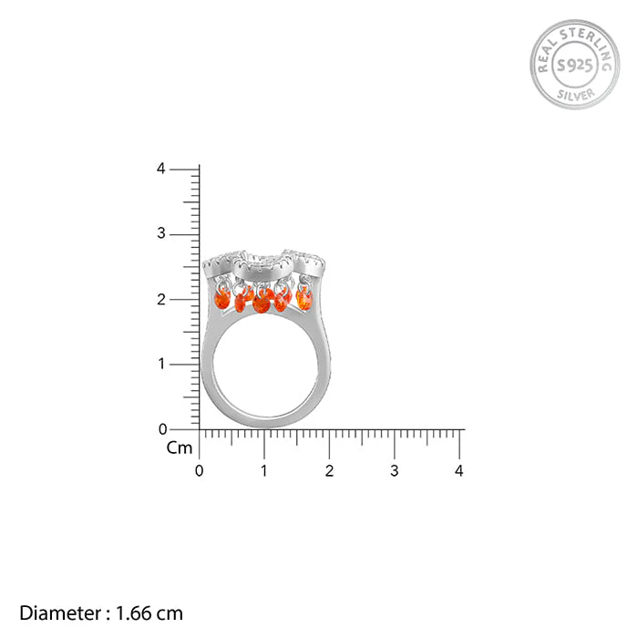 Silver Floret Charm Ring - Image 5
