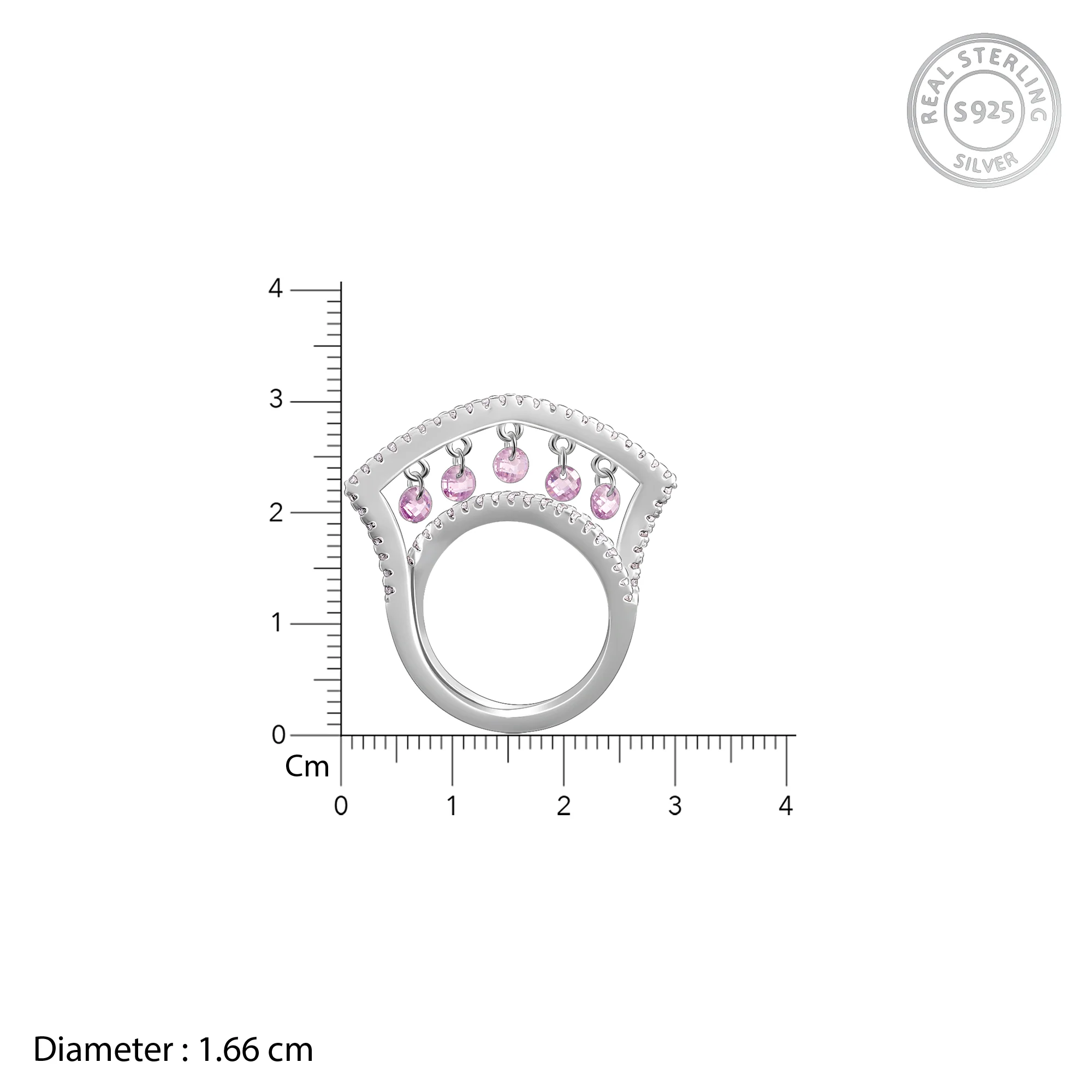 Silver Fused Charm Ring - Image 5