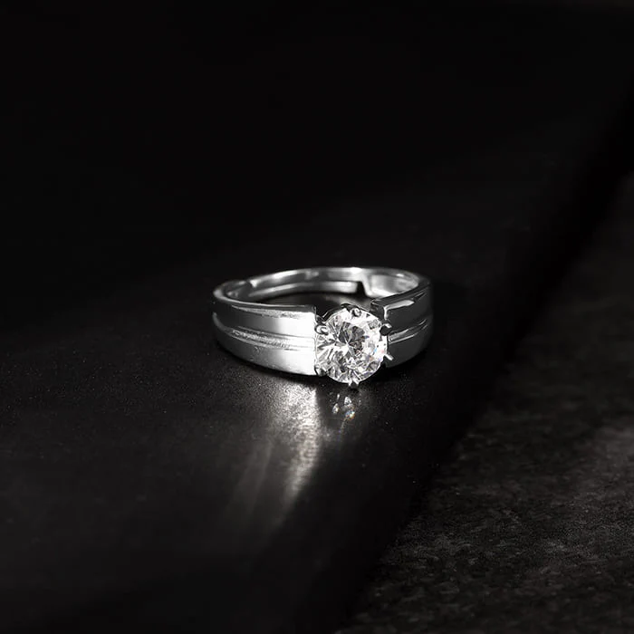 Silver Gallant Band For Him - Image 2
