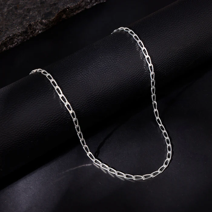 Silver Gauge Wire Chain For Him - Image 2