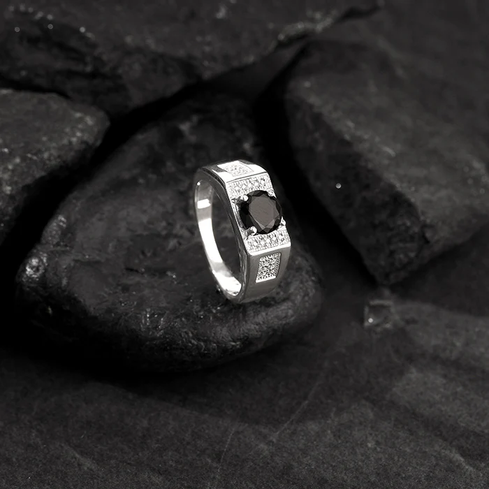 Silver Gentle Harmony Ring For Him - Image 2