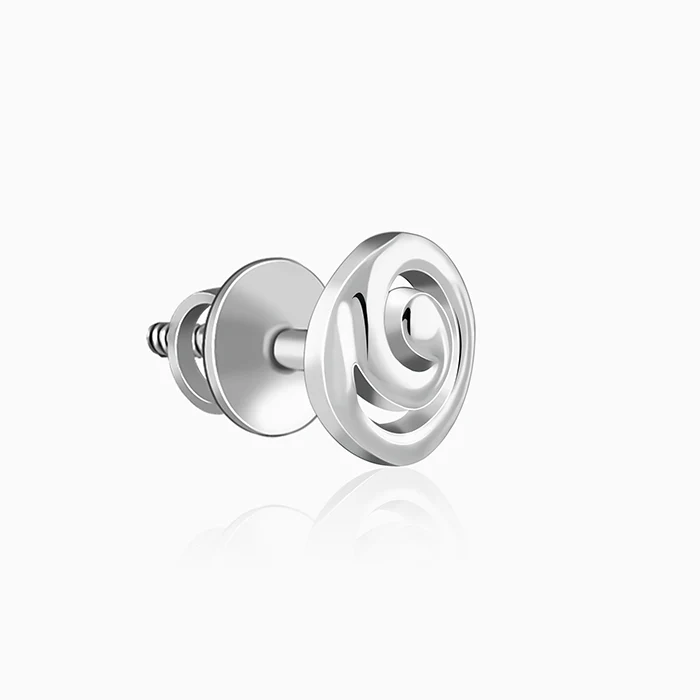 Silver GeoGlow Stud For Him - Image 5