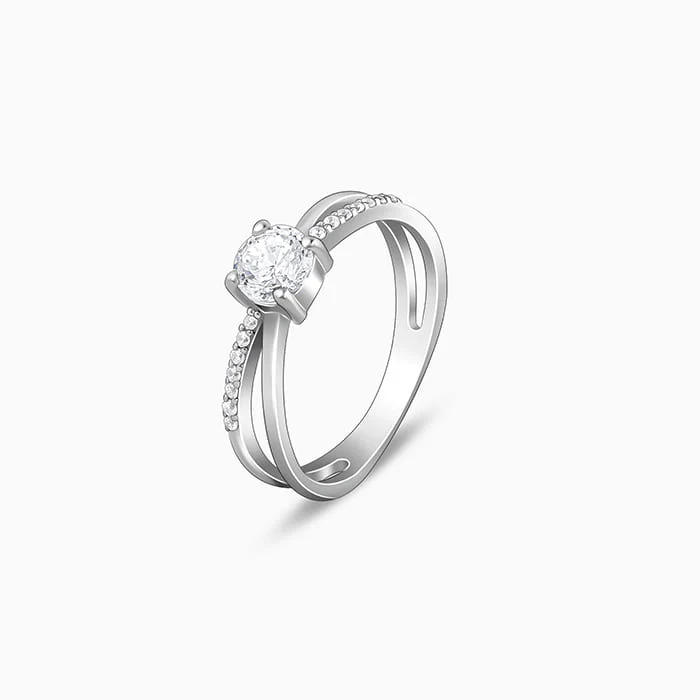 Silver Glittering Ring - Image 5