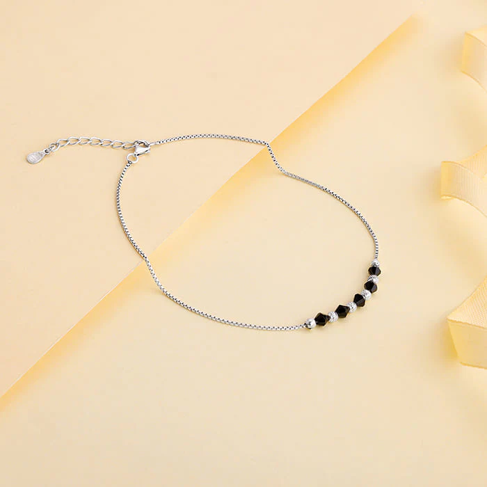 Silver Gypsy Gleams Anklet - Image 2