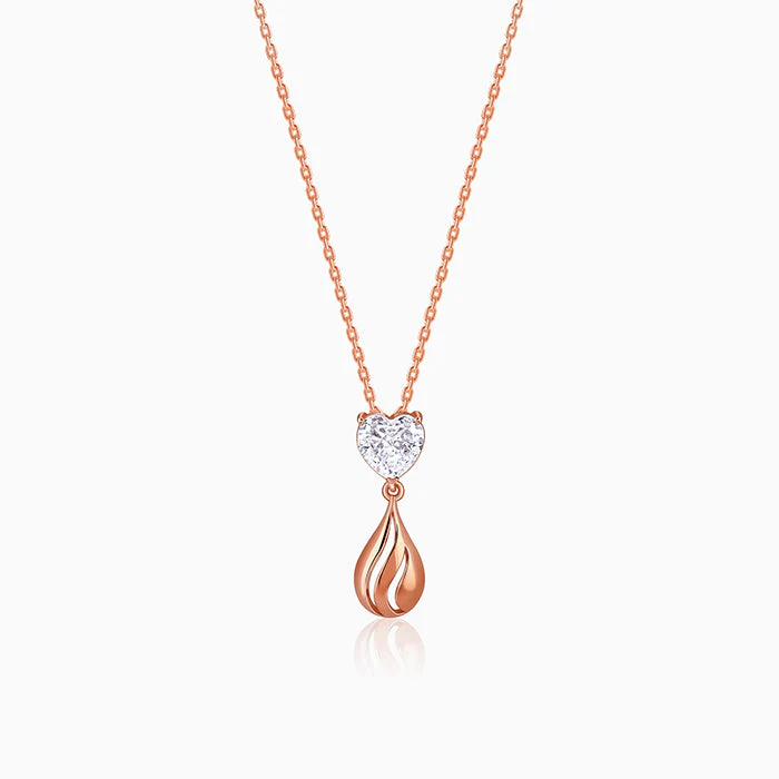 Rose Gold Unsaid Love Necklace