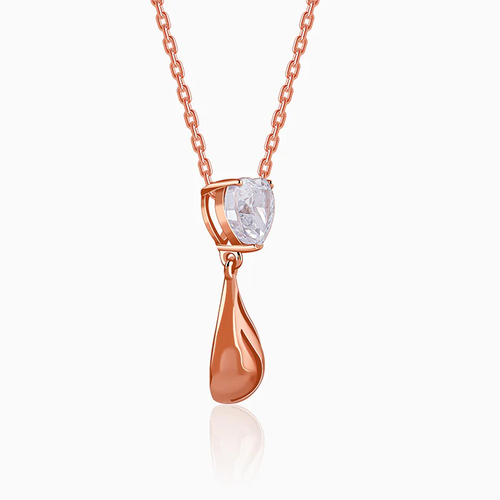 Rose Gold Unsaid Love Necklace - Image 4