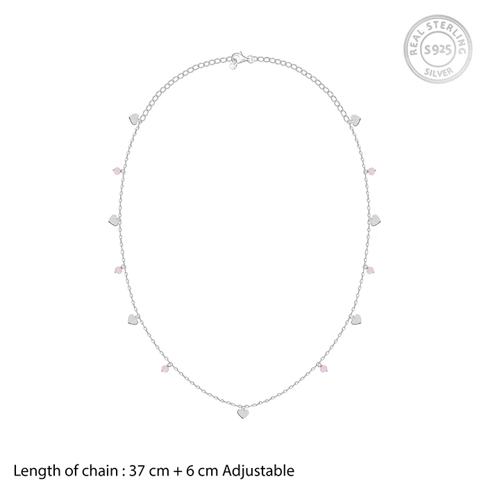 Silver Heart & Halo Necklace - Image 5