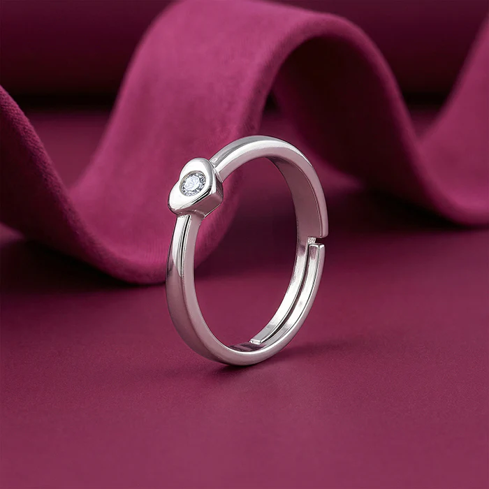 Silver Heartbeam Ring - Image 2