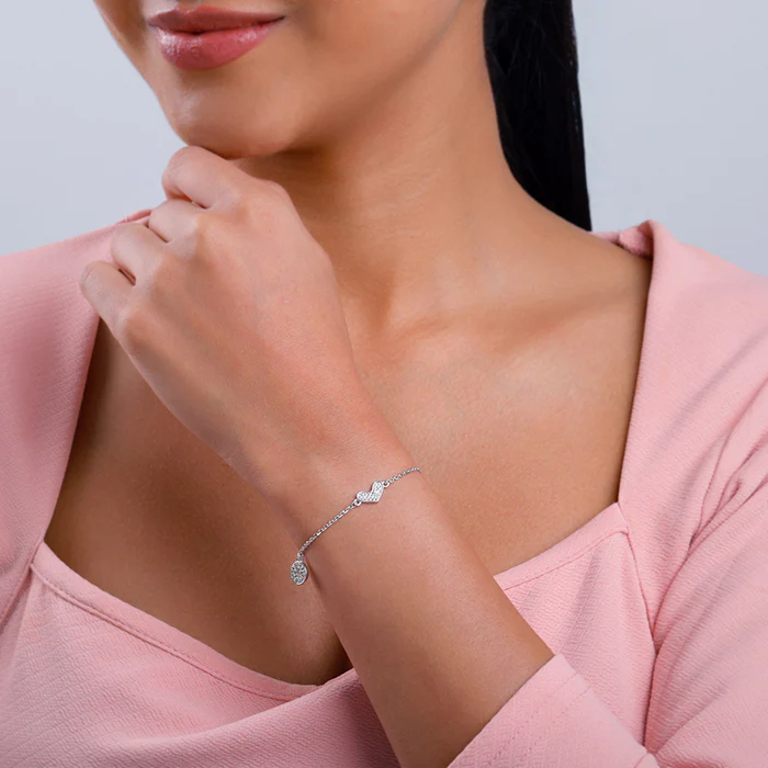 Silver Heartfelt Love Bracelet - Image 3