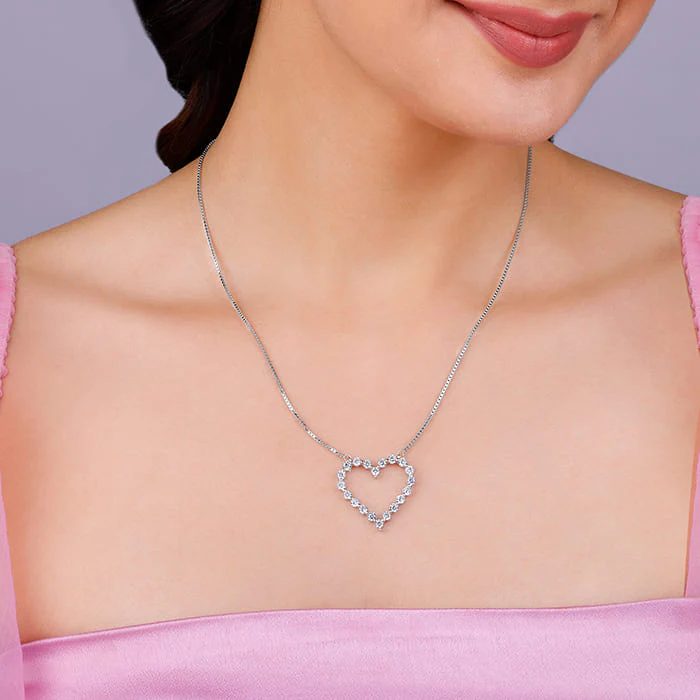 Silver Heart's Affection Necklace - Image 3