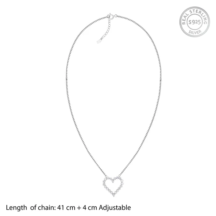 Silver Heart's Affection Necklace - Image 5