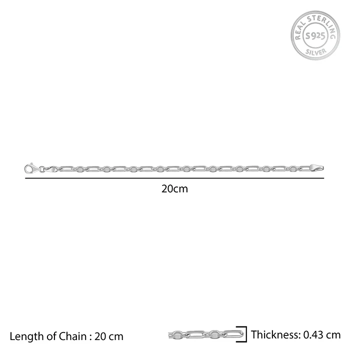 Silver Heshe Bracelet for Him - Image 4