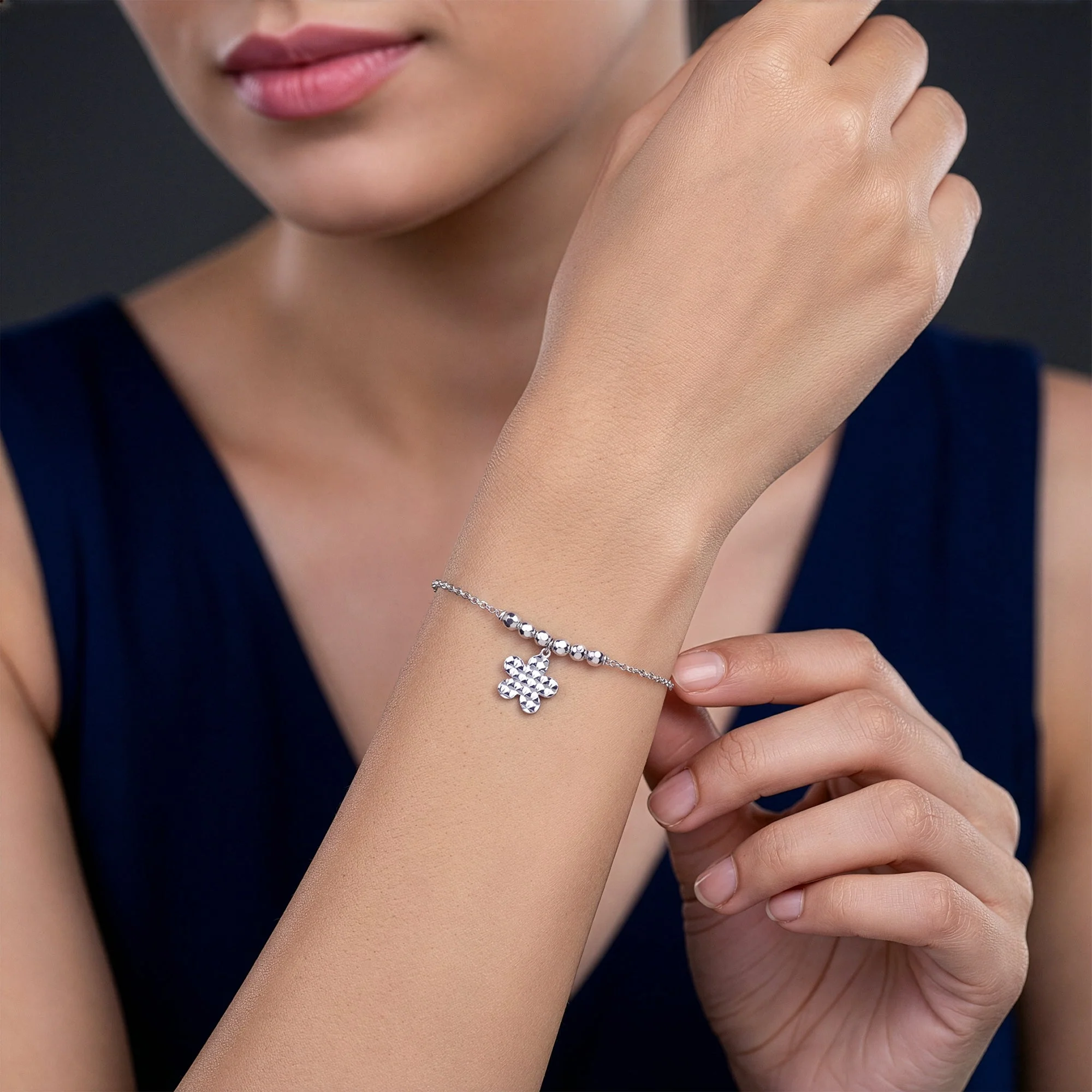 Silver Hold My Hand Bracelet - Image 2