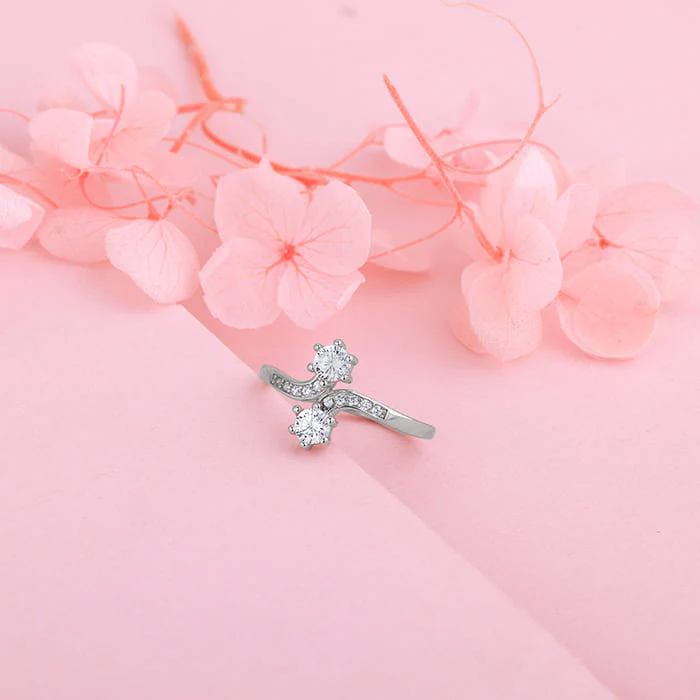 Silver Hollyhock Ring - Image 2