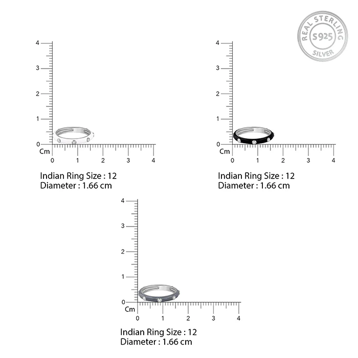 Silver Imperial Stack Rings - Image 10