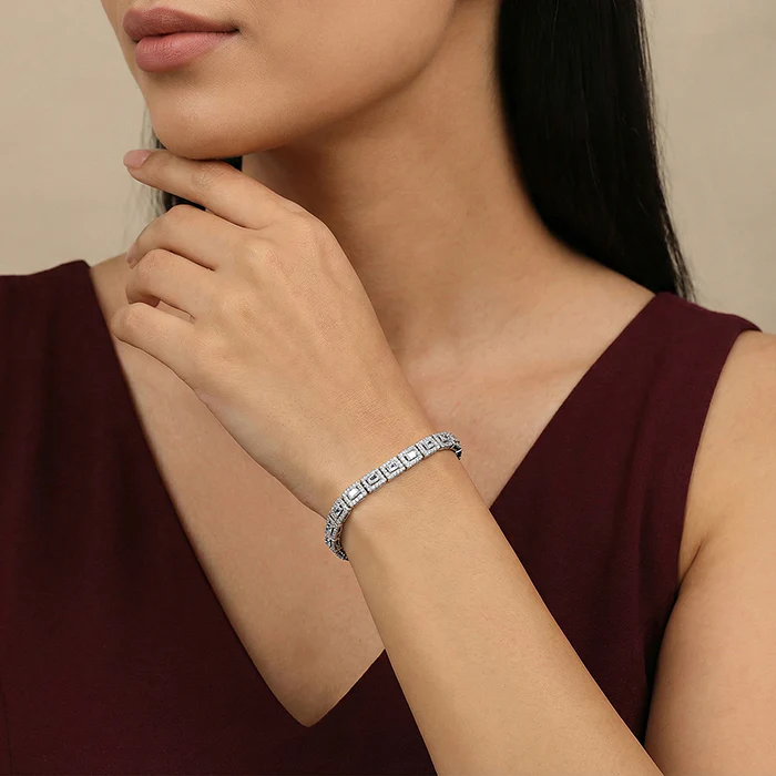 Silver Imperial Tennis Bracelet - Image 3