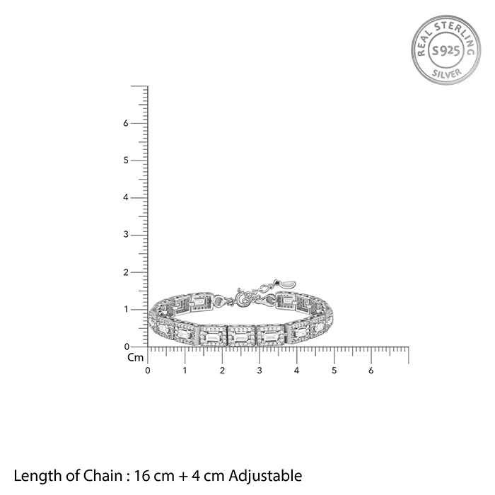 Silver Imperial Tennis Bracelet - Image 4