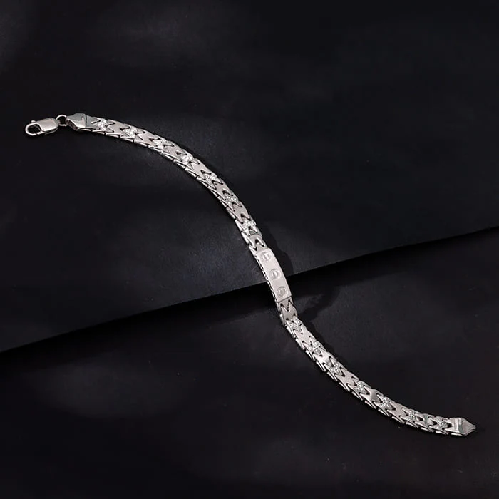 Silver Independent Thinker Bracelet For Him - Image 2
