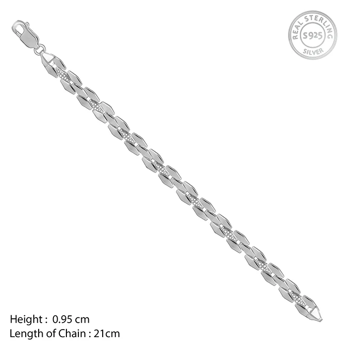 Silver Intellectual Bracelet For Him - Image 4
