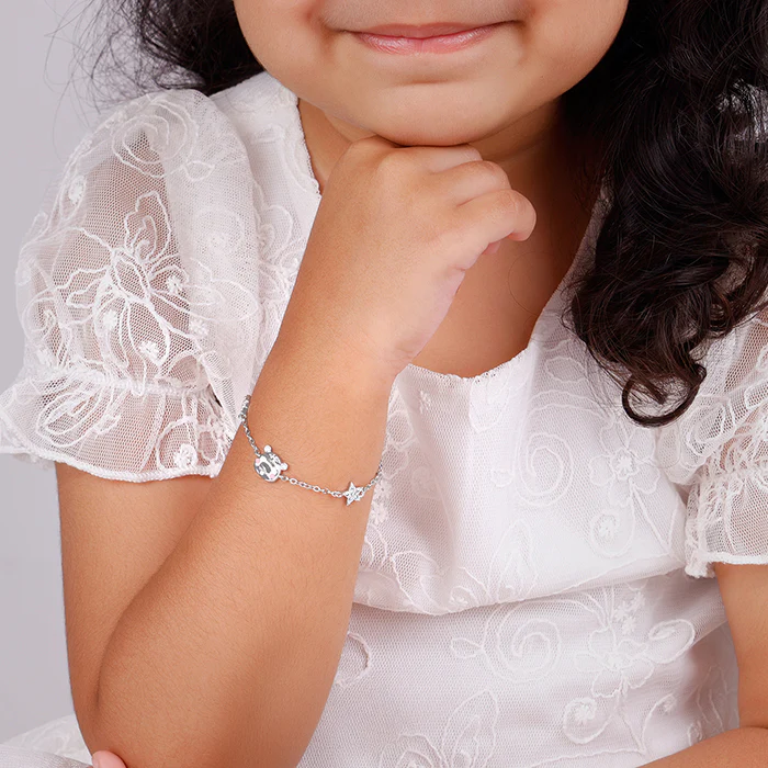 Silver Kitten Charm Kids Bracelet (2 - 8 Years) - Image 3