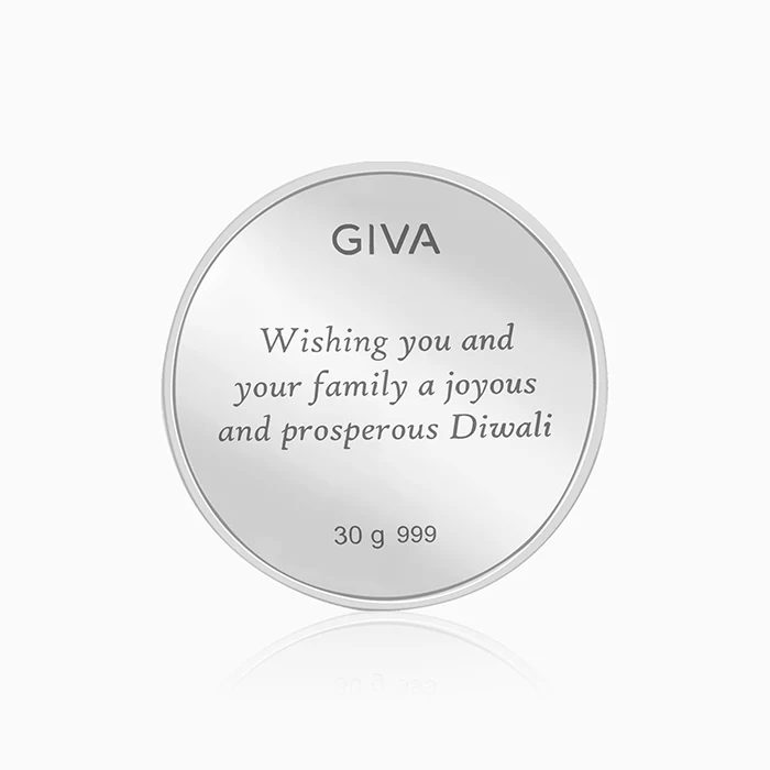 Silver Laxmi & Ganpati Coin - (30g) - Image 3