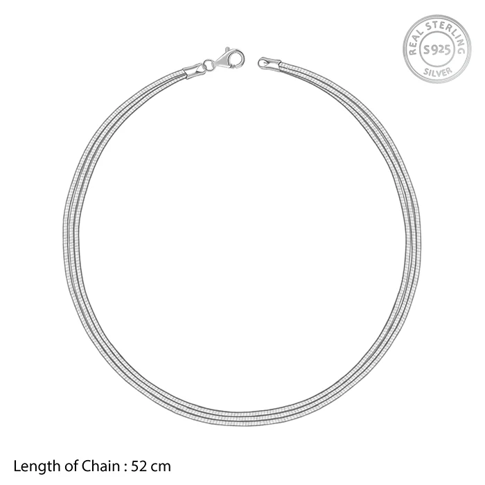 Silver Layered Hasli Necklace - Image 6