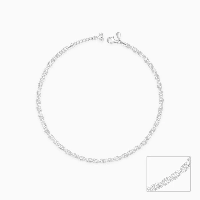 Silver Linkchain Anklet - Image 2