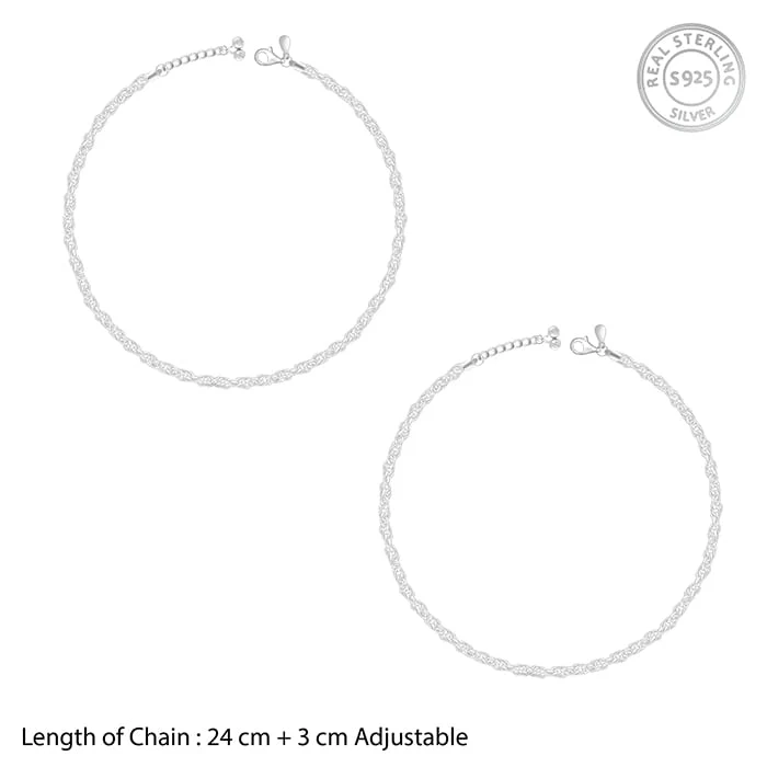 Silver Linkchain Anklet - Image 4
