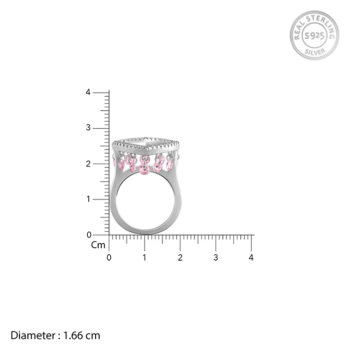 Silver Love In Charm Ring - Image 5