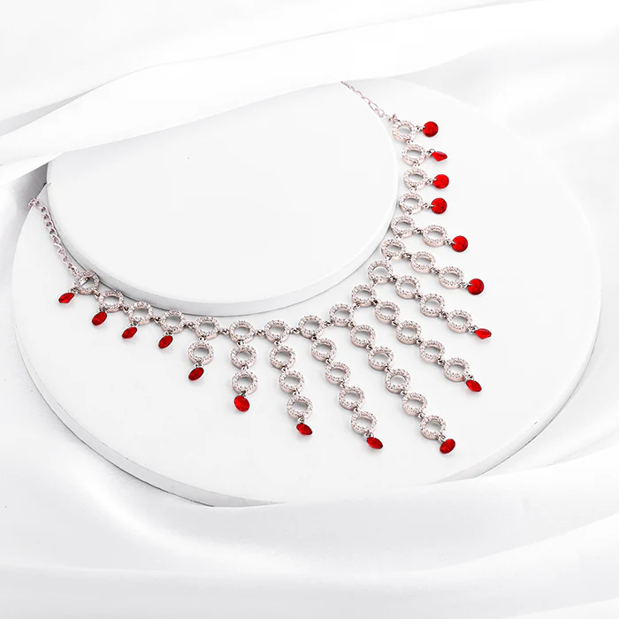 Silver Love in Circles Necklace - Image 2