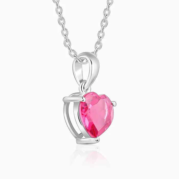 Silver Love Me Pendant With Link Chain - Image 4
