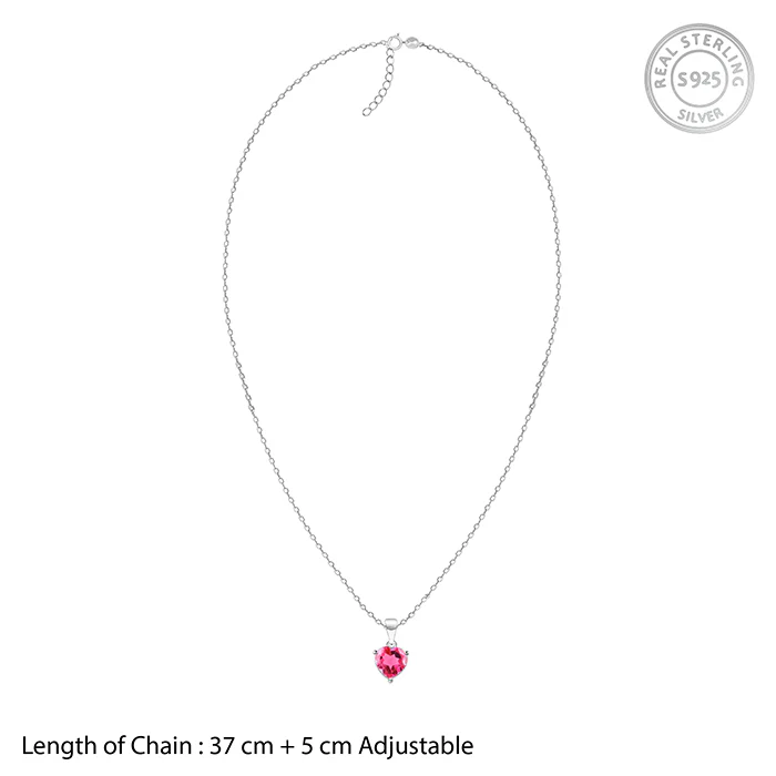Silver Love Me Pendant With Link Chain - Image 6
