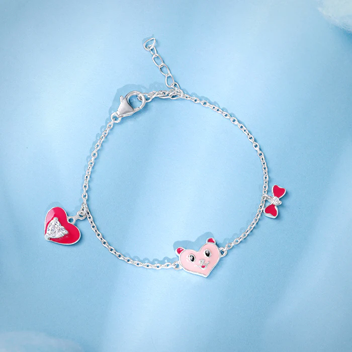 Silver Love You Boo Kids Bracelet (2 - 8 Years) - Image 2