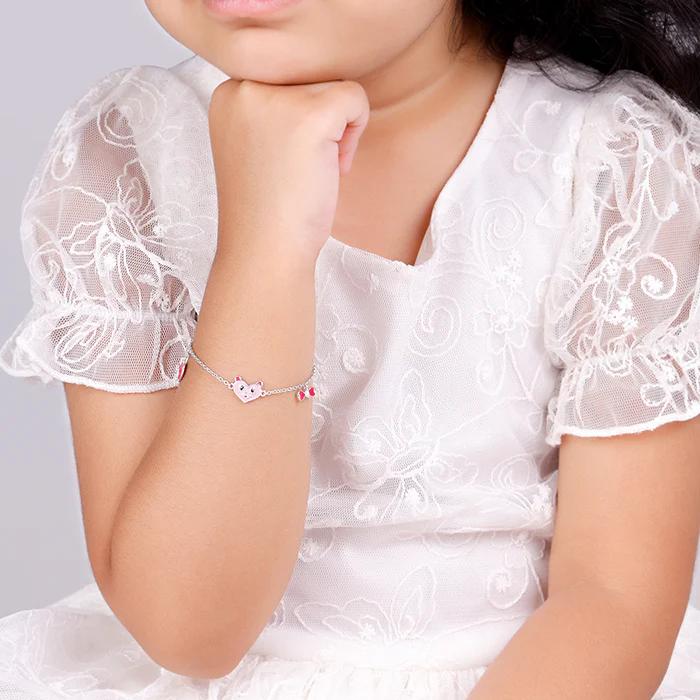 Silver Love You Boo Kids Bracelet (2 - 8 Years) - Image 3