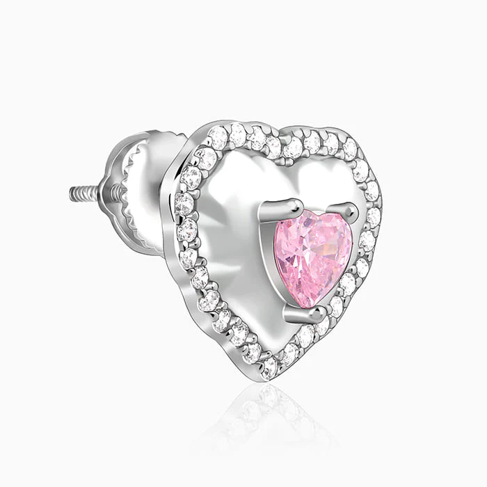 Silver Lovelight Stud Earrings - Image 4