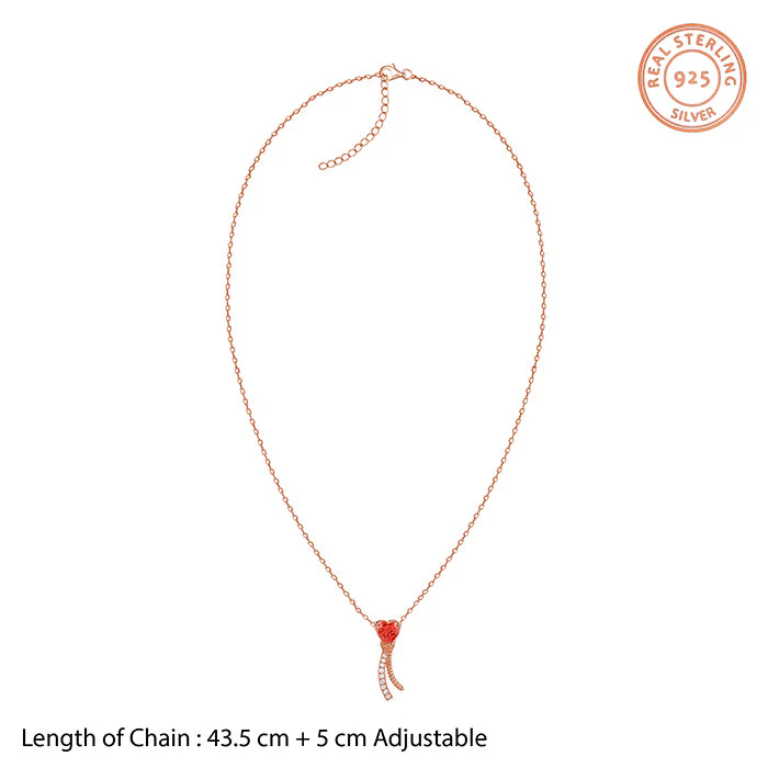 Rose Gold Sway With Me Necklace - Image 5