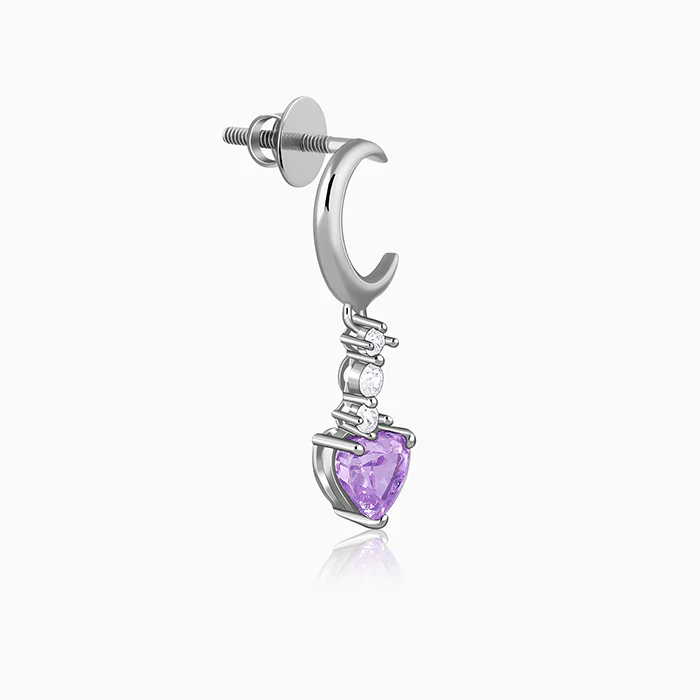 Silver Lunar Promise Earrings - Image 4