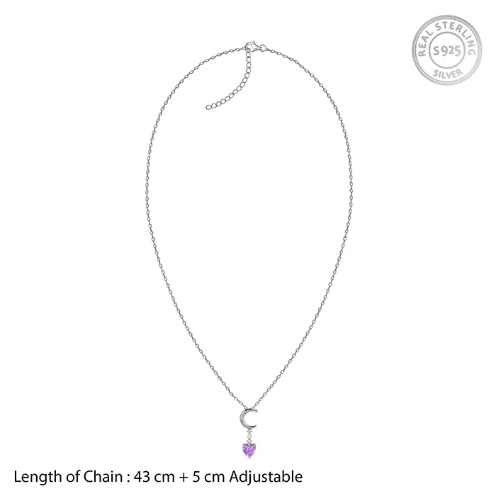 Silver Lunar Promise Necklace - Image 6
