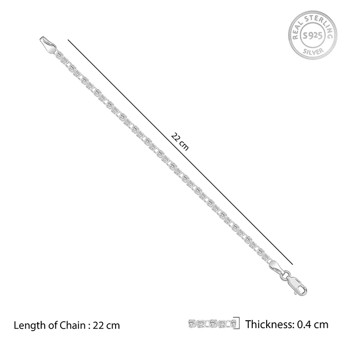 Silver Lustreline Bracelet For Him - Image 4