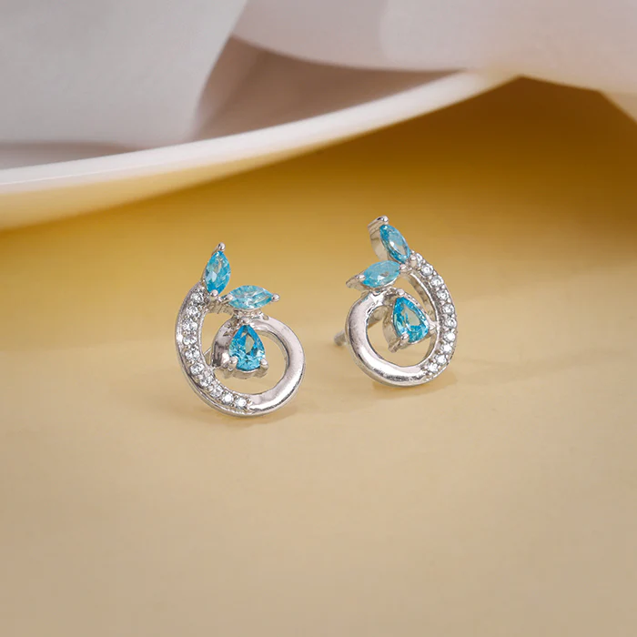 Silver Lysandra Earrings - Image 2