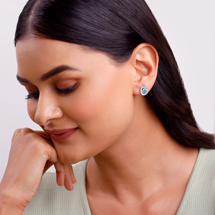 Silver Lysandra Earrings - Image 3