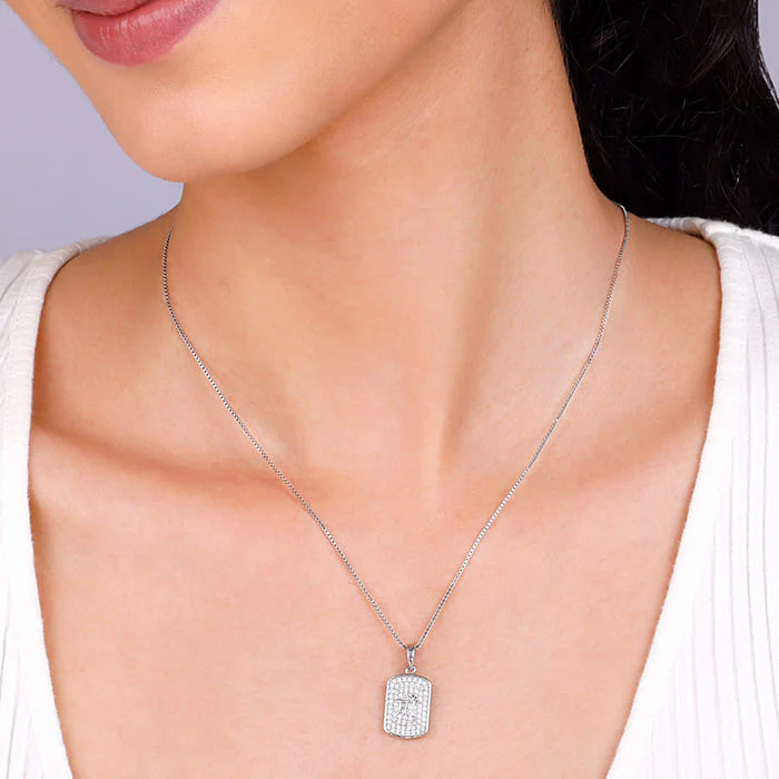 Silver Maa Love Pendant With Box Chain - Image 3