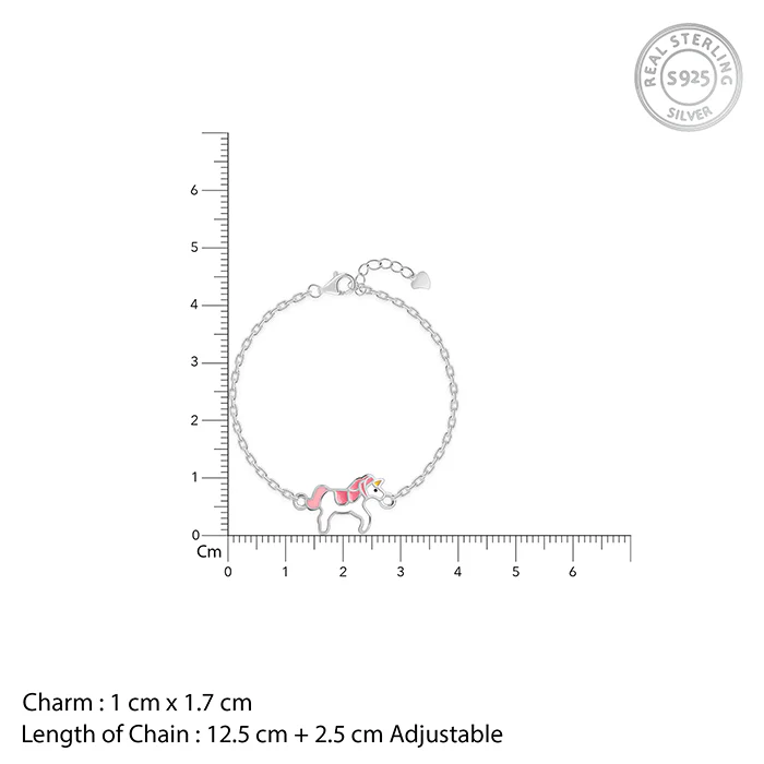 Silver Magical Unicorn Kids Bracelet (0 - 2 Years) - Image 4