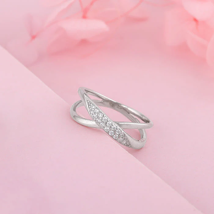Silver Merging Orbits Ring - Image 2