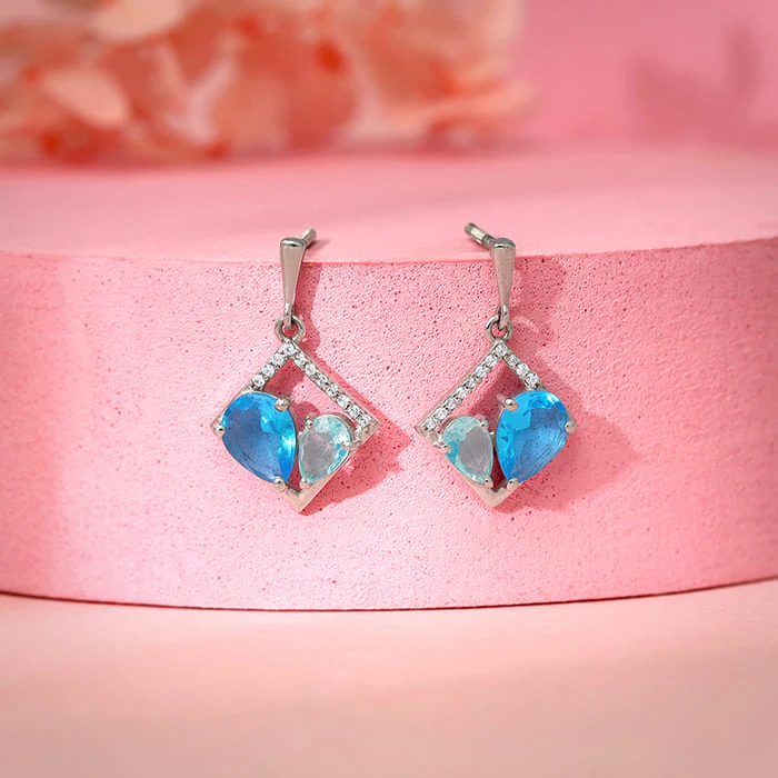 Silver Met Love Earrings - Image 2