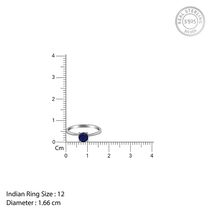 Silver Midnight Azure Ring (Size 12) - Image 4