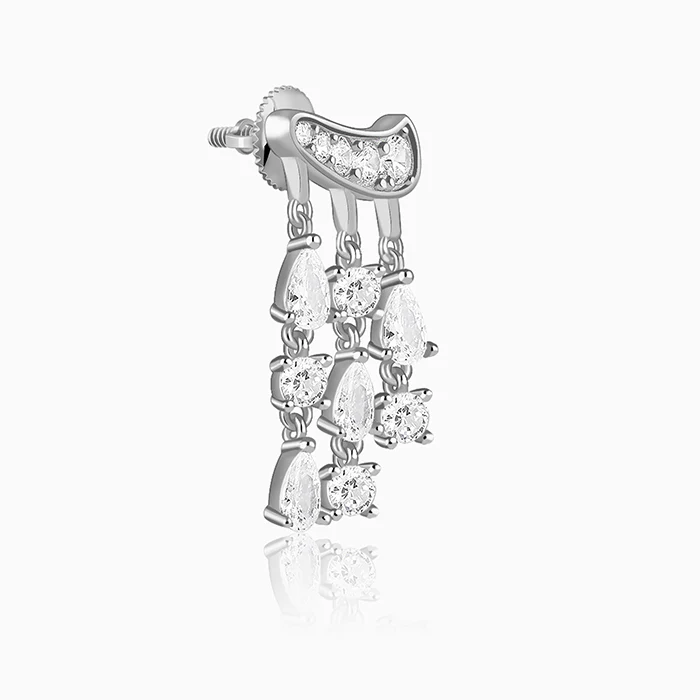 Silver Midnight City Earrings - Image 4